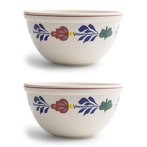Royal Boch Beslagkom 20 cm Boerenbont set van 2