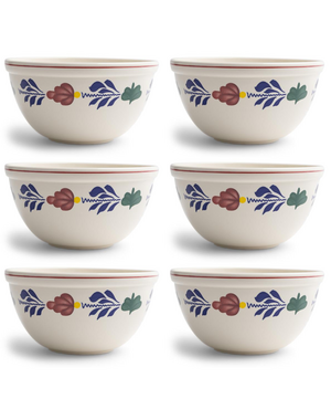 Royal Boch Beslagkom 20 cm Boerenbont set van 6