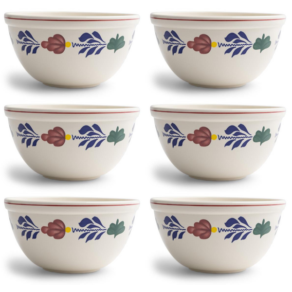 Royal Boch Beslagkom 20 cm Boerenbont set van 6