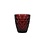 Salt en Pepper Glas 22cl burgundy Prisma set/4