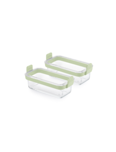 Lékué Airfryer ovenschaal rechthoekig glas set/2 Lékué