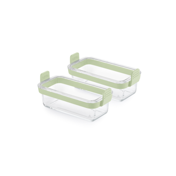 Lékué Airfryer ovenschaal rechthoekig glas set/2 Lékué
