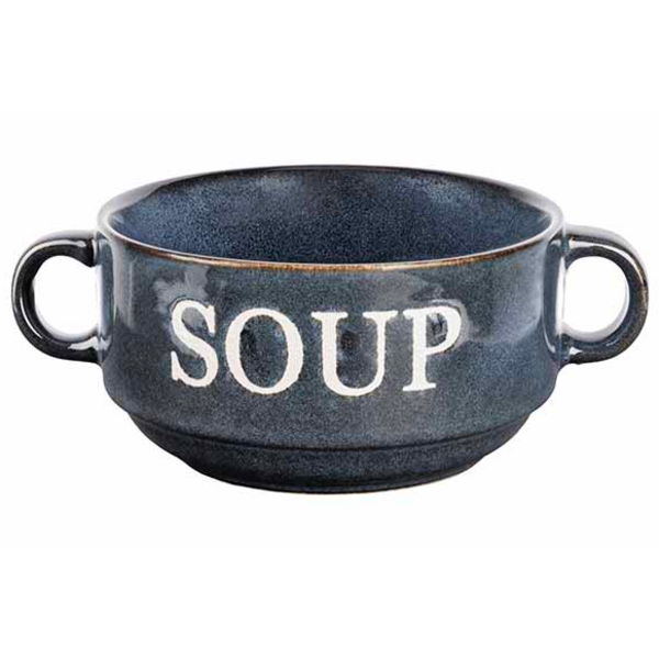 Cosy & Trendy Soepkom soup blauw  45cl