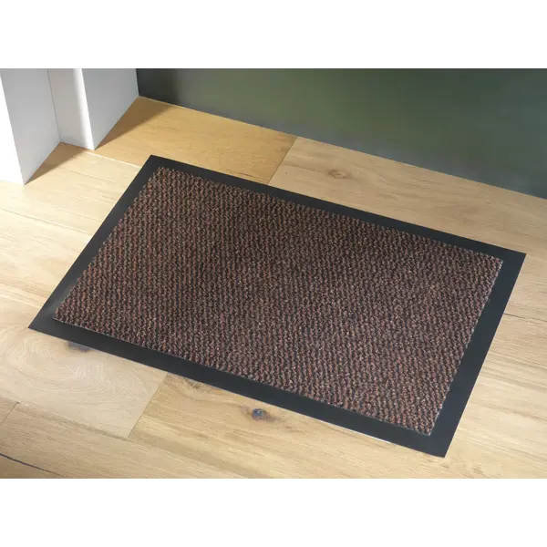 Wicotex Deurmat-schoonloopmat Faro 60x80cm zwart roest