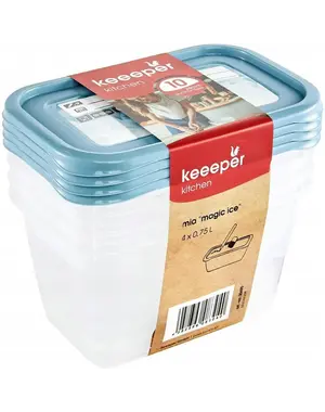 Keeeper Voorraaddozenset 0,75L Mia Magic Ice set/4 Keeeper