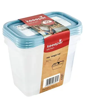 Keeeper Voorraaddozenset 1L Mia Magic Ice set/3 Keeeper