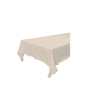 Walra Tafellaken 140x320 Lovely Linen Ruffles Naturel