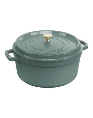Staub Braadpan 26cm 5,25L La Cocotte groenblauw