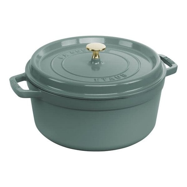 Staub Braadpan 26cm 5,25L La Cocotte groenblauw