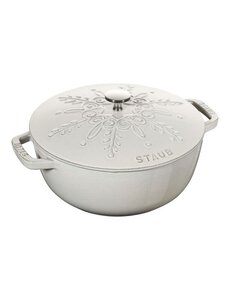 Staub Braadpan 24cm 3,6L Sneeuwvlok La Cocotte White Truffle