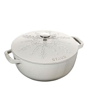 Staub Braadpan 24cm 3,6L Sneeuwvlok La Cocotte White Truffle