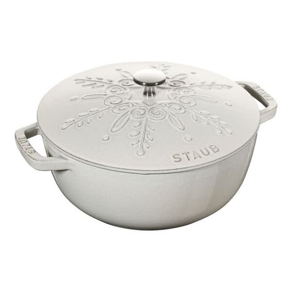 Staub Braadpan 24cm 3,6L Sneeuwvlok La Cocotte White Truffle