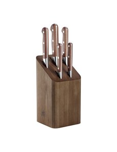 Zwilling Messenblok 6-delig Zwilling Pro Wood Bruin