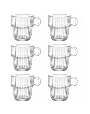 Bormioli Rocco Theeglas/koffiekop 25cl Barshine set van 6