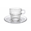 Bormioli Rocco Theeglas - koffieglas 25cl met schotel Barshine