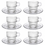Bormioli Rocco Koffiekop/theeglas Barshine 25 cl met schotel set van 6
