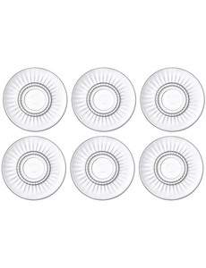 Bormioli Rocco Schotel 14cm voor kop Barshine 18,5cl transparant set van 6