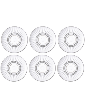 Bormioli Rocco Schotel 14cm voor kop Barshine 18,5cl transparant set van 6