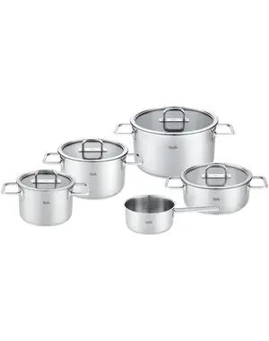 Fissler Pannenset 5 delig Viseo Pro met glasdeksel Fissler