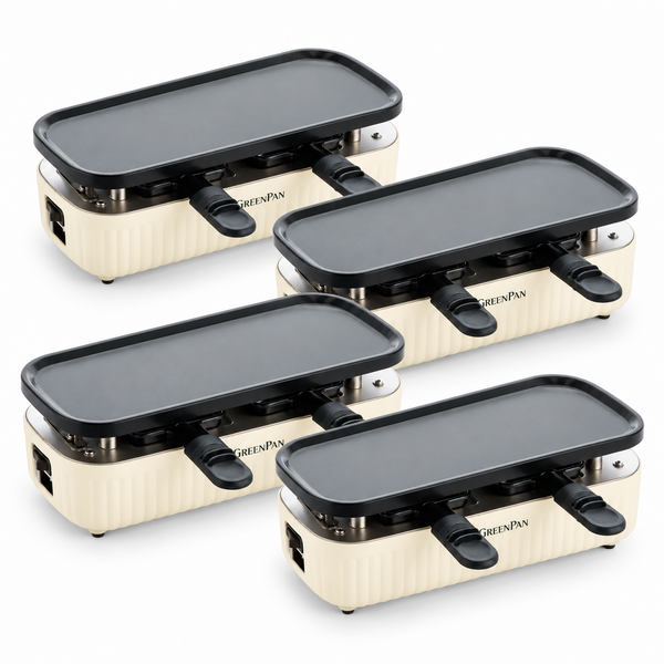 Greenpan Connect Gourmetstel 2-persoons keramisch crème 4 sets (8 personen)