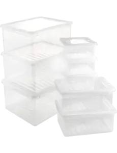 Keeeper Voorraaddozenset Bea 3 x 1,7L 2 x 5,5L 3 x 18L Transparant Keeeper