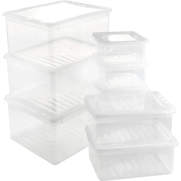 Keeeper Voorraaddozenset Bea 3 x 1,7L 2 x 5,5L 3 x 18L Transparant Keeeper