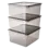 Keeeper Voorraaddozenset Bea 3 x 18L Bruin Keeeper