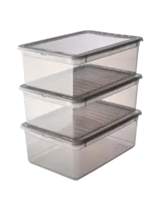 Keeeper Voorraaddozenset Bea 3 x 11L Bruin Keeeper