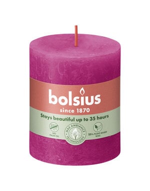 Bolsius Stompkaars Rustiek Fuchsia 80/68