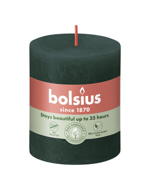 Bolsius Stompkaars Rustiek Pine Green 80/68