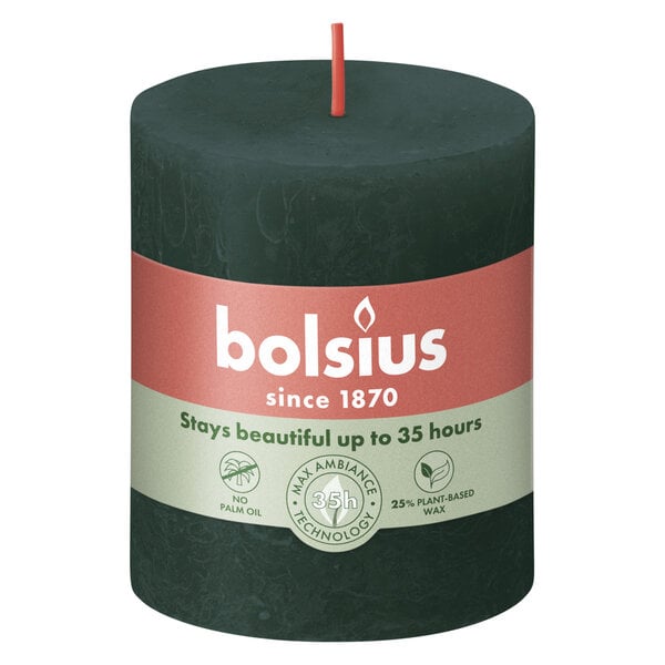 Bolsius Bolsius Stompkaars Rustiek Pine Green 80/68