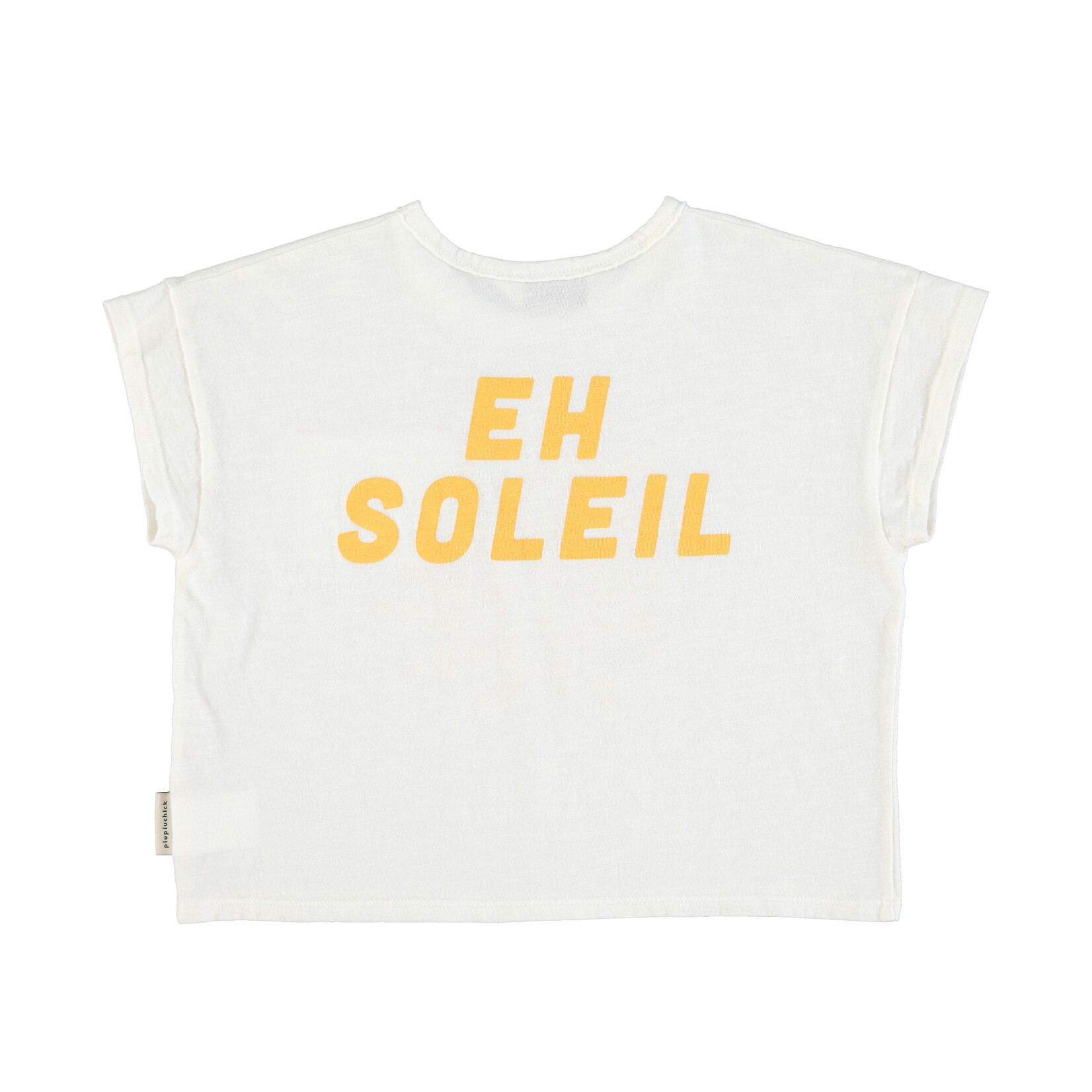 Piupiuchick T'shirt | ecru w/ yellow sun print