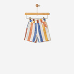Yell-Oh Linnen striped shorts colorful