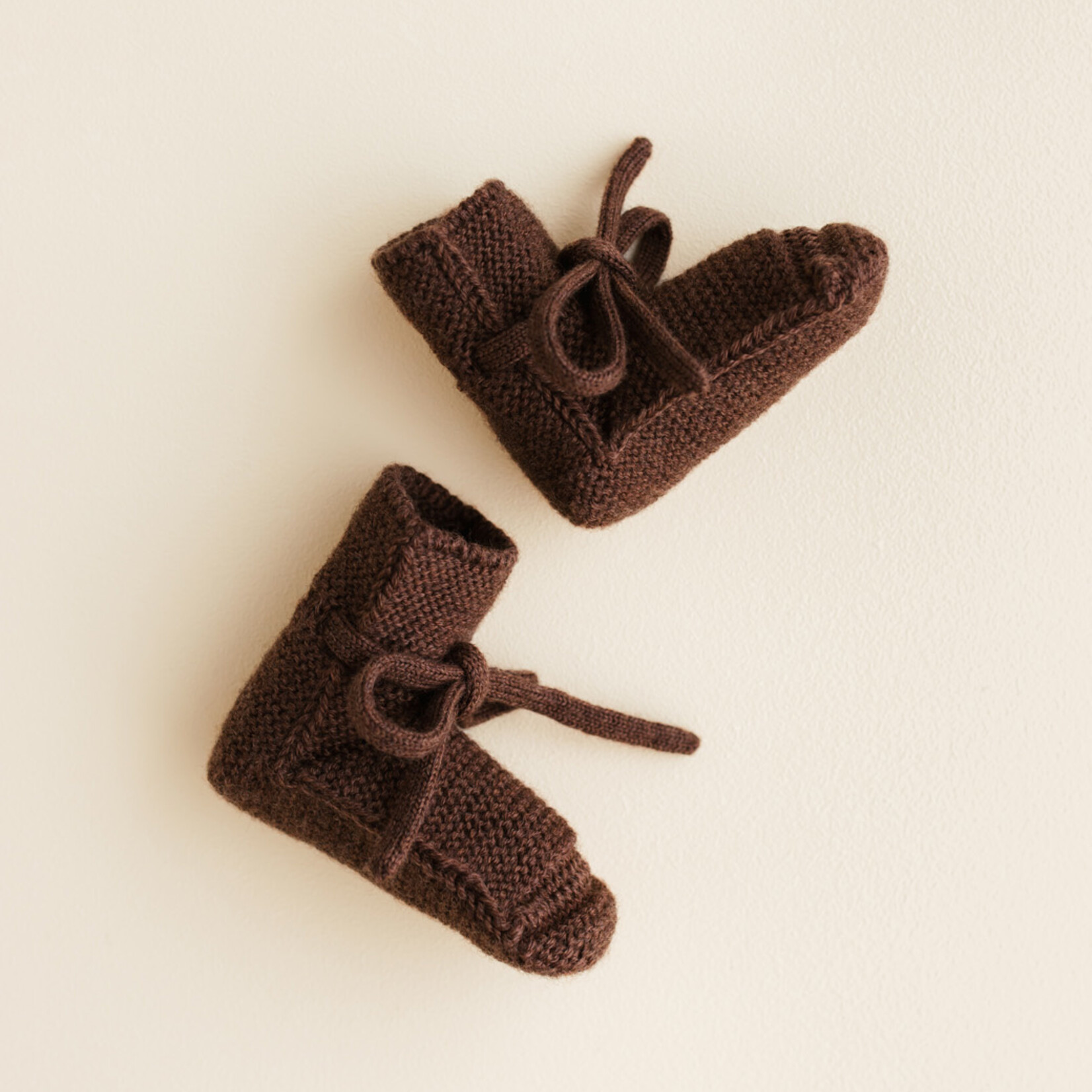 Hvid Booties Dark Brown