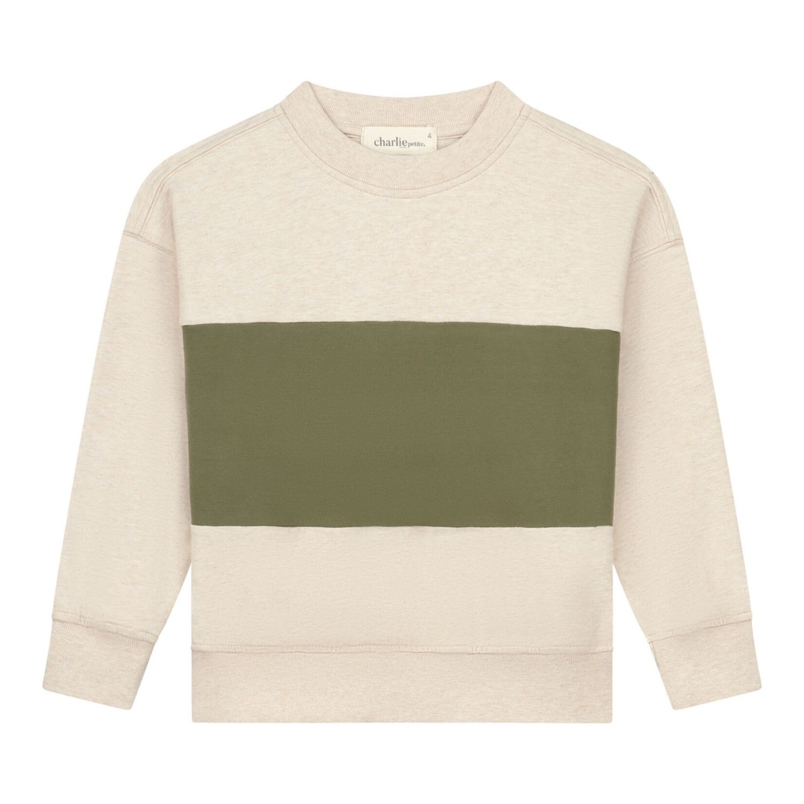 Charlie Petite Hunter Sweater -Beige/Green
