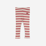 Bobo Choses Baby maroon stripes leggings