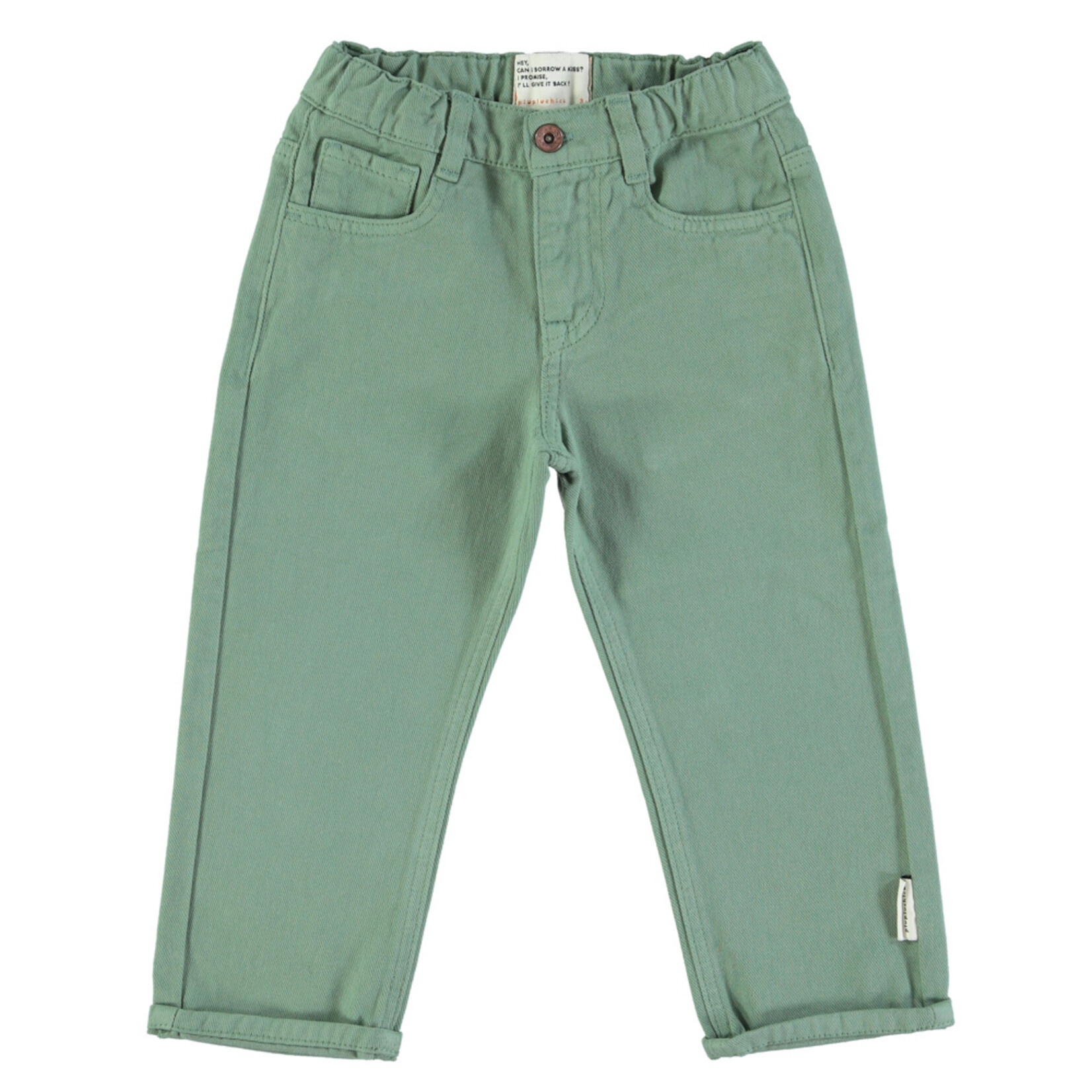 Piupiuchick Unisex trousers | Sage green