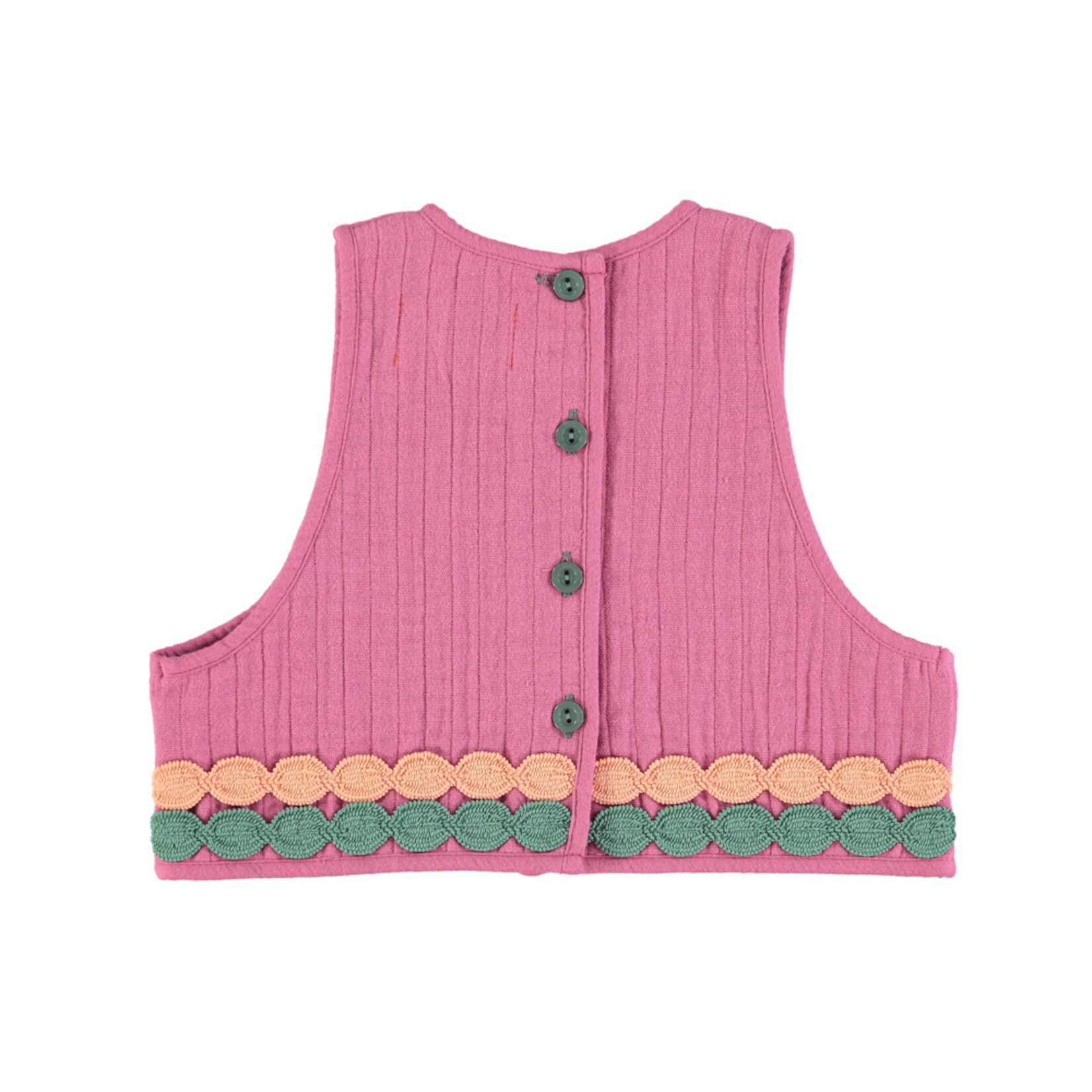 Piupiuchick Embroidered top | Raspberry