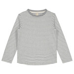 Gray Label L/S Tee GOTS - Grey Melange - Off White