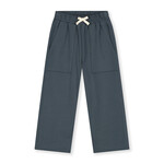 Gray Label Loose Straight  Trousers GOTS - Grey Blue