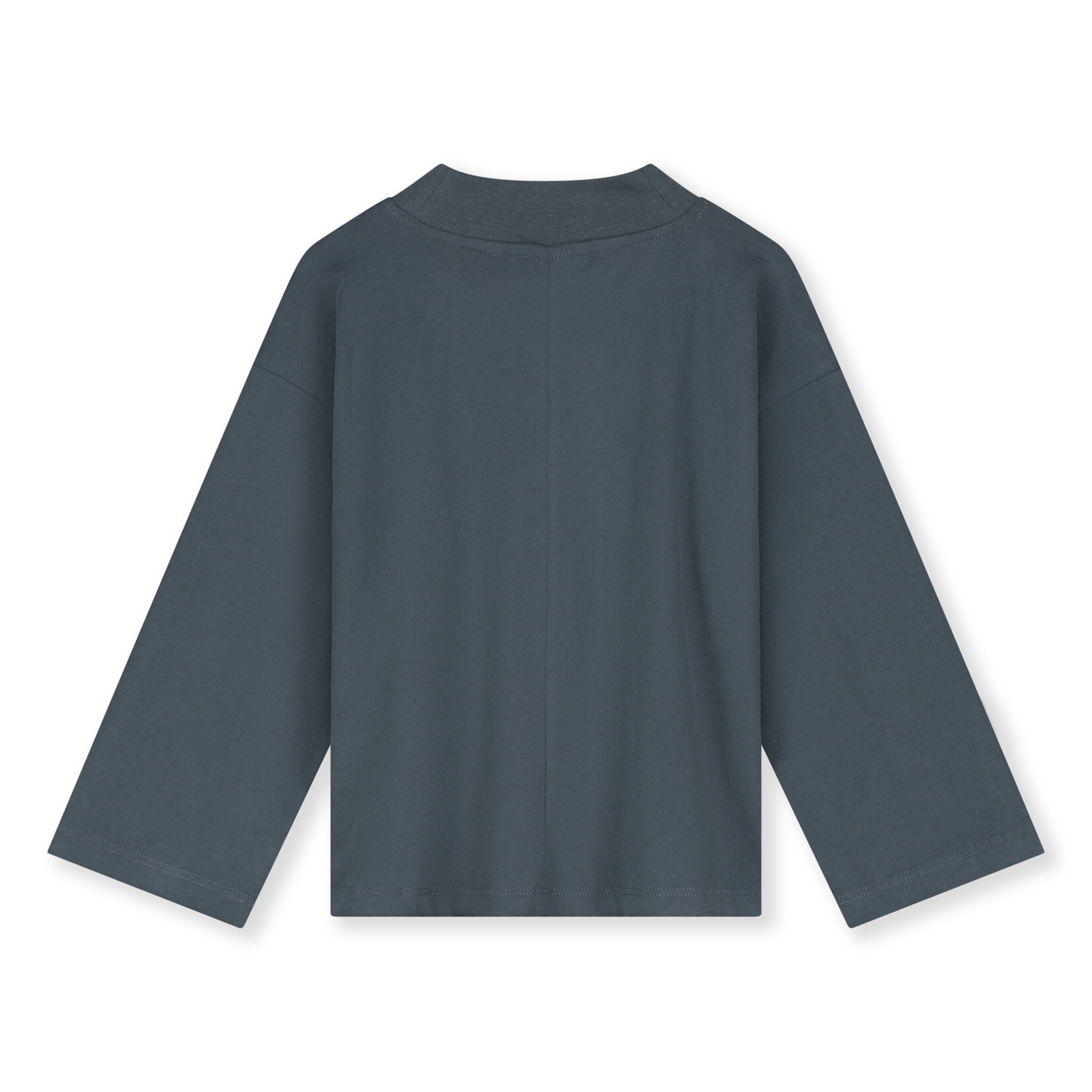 Gray Label High Neck L/S Tee - Blue Grey