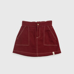 Bonnie and the gang Cassie Mini Twill Skirt - Plum