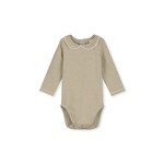 Gray Label Baby Collar Onesie Gots - Peanut/Cream