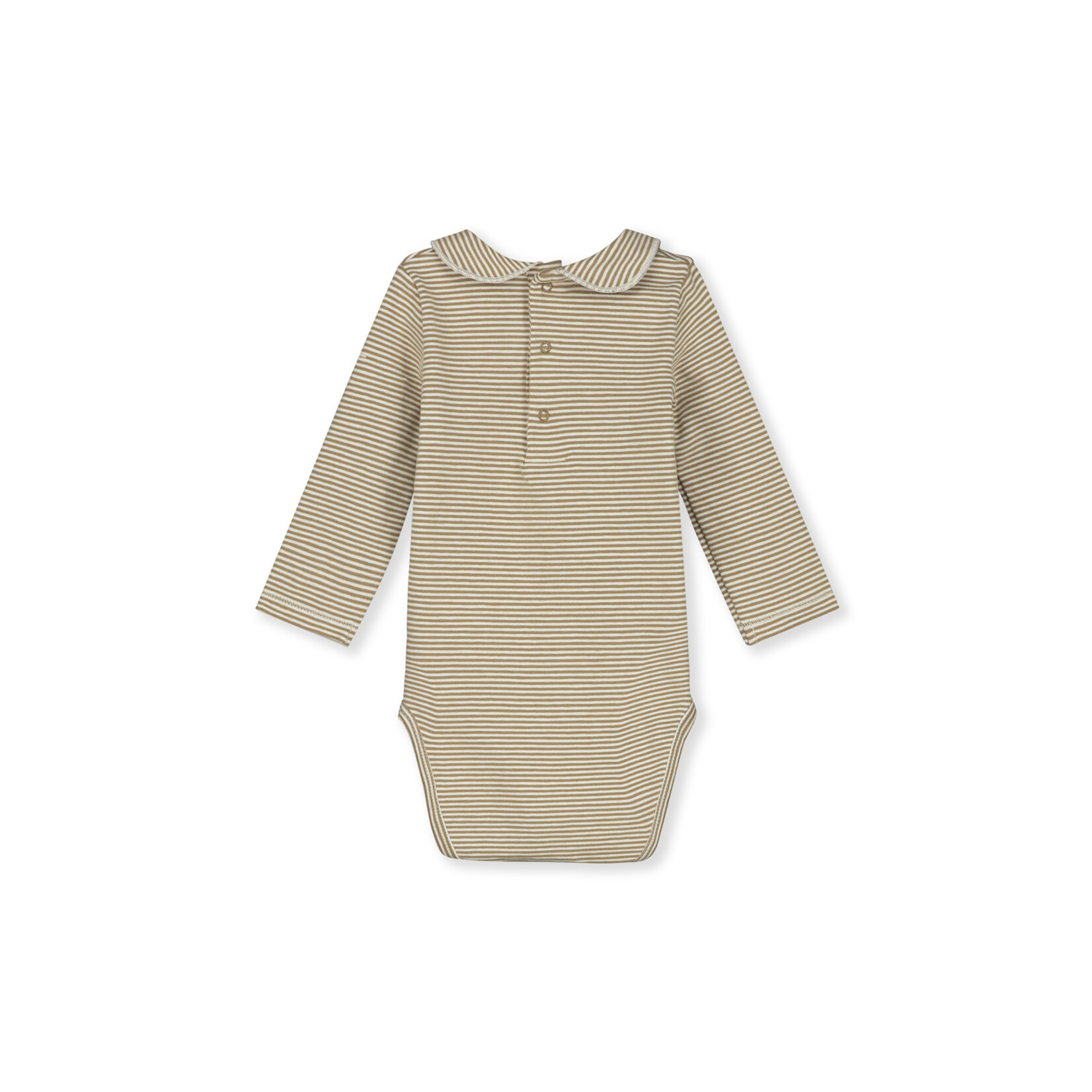 Gray Label Baby Collar Onesie Gots - Peanut/Cream