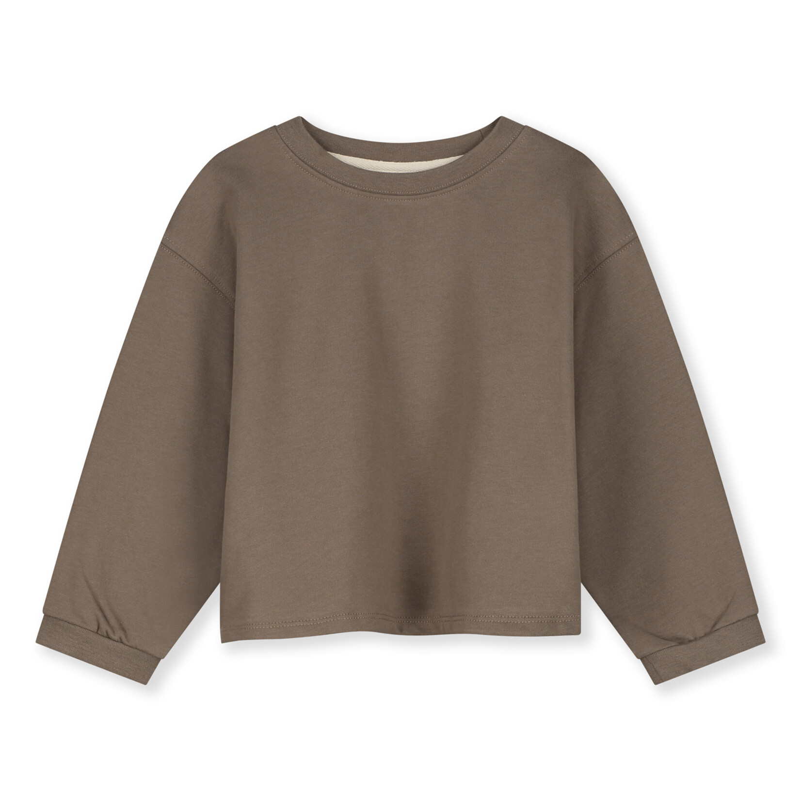 Gray Label Cropped Sweatshirt - Brownie