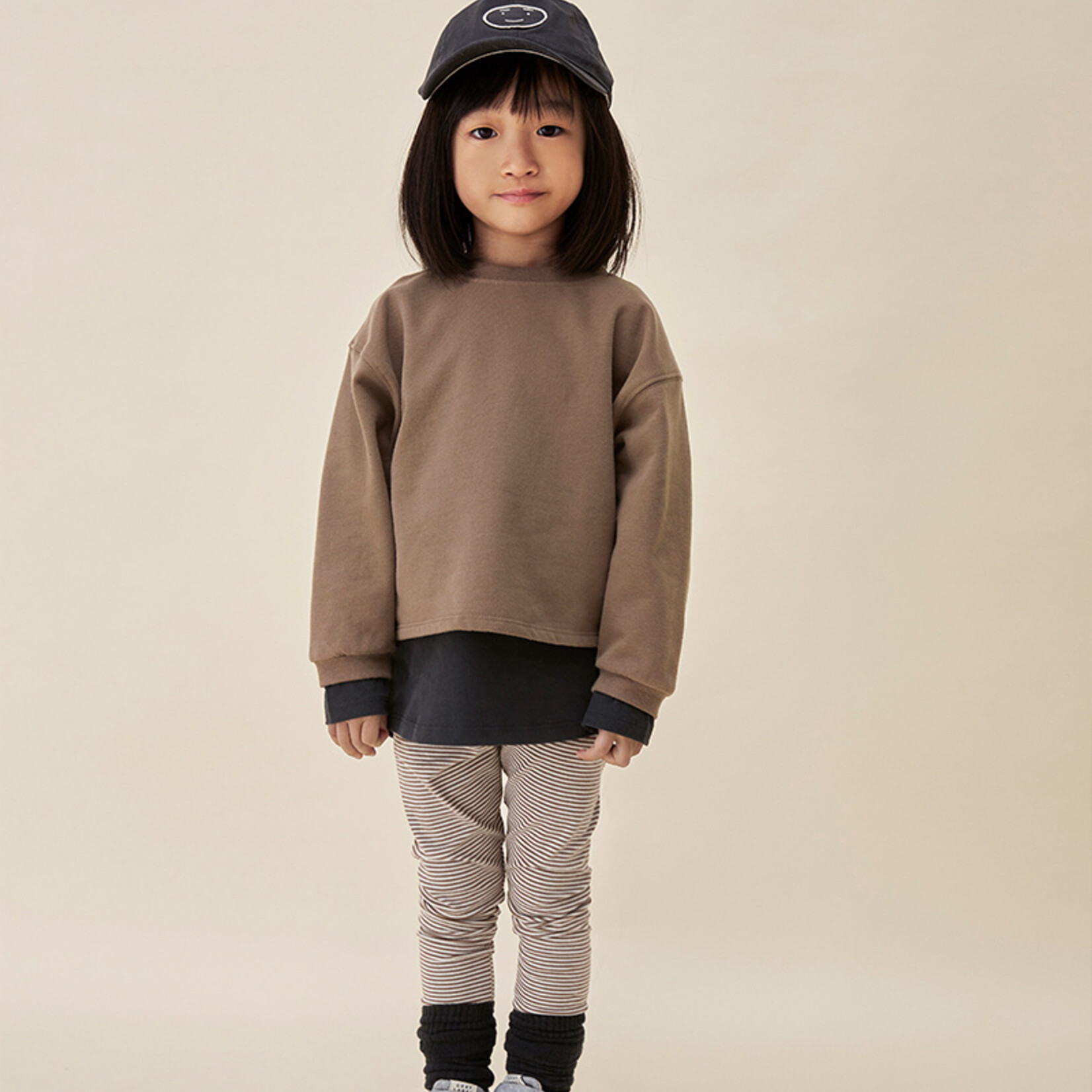 Gray Label Cropped Sweatshirt - Brownie