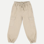 My Little Cozmo Twill Plush Cargo Pants - Beige