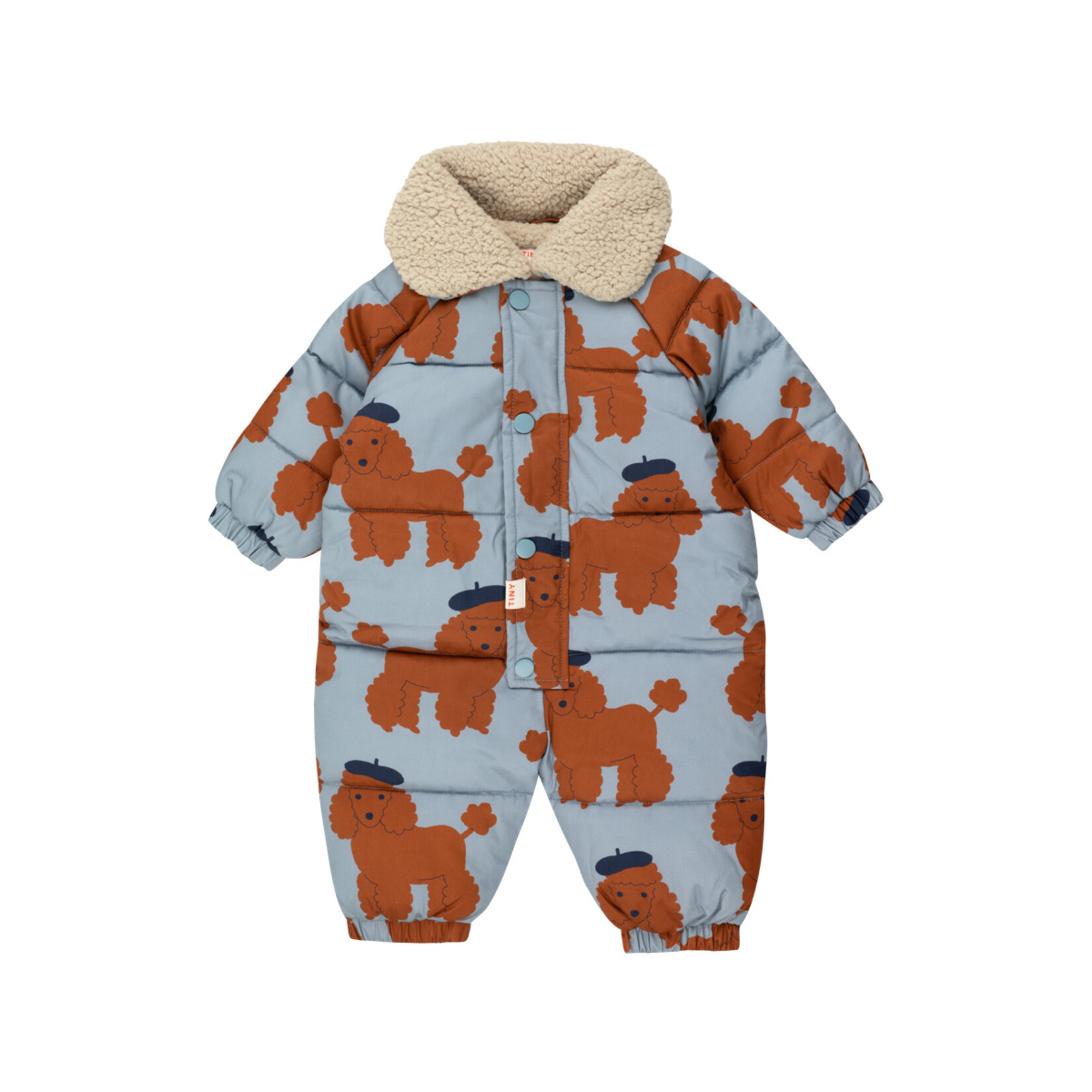 Tiny Cottons Tiny Poodles Padded Overall - Dark Grey