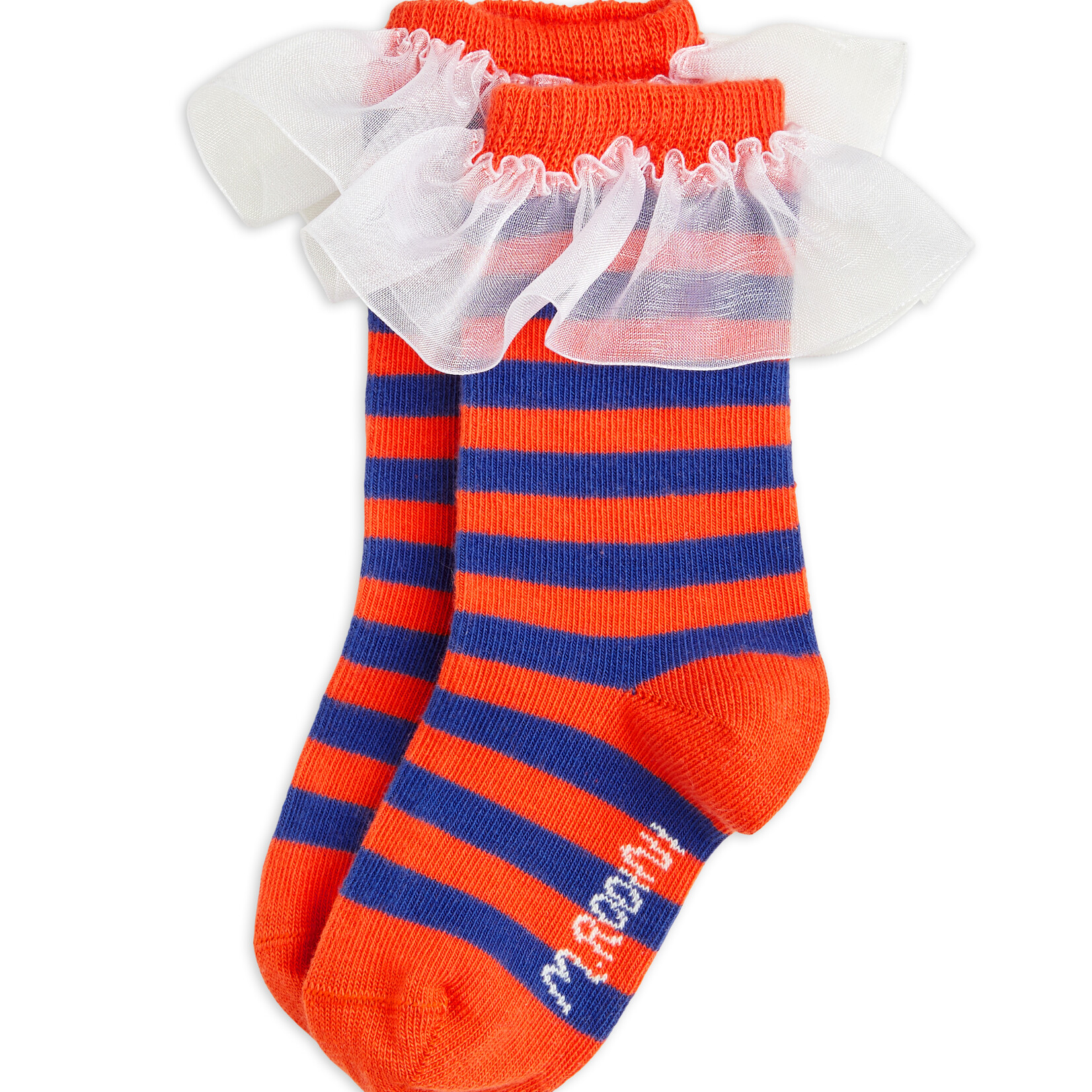 Mini Rodini Stripe frill 1-pack socks