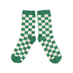 Piupiuchick socks | ecru & green checkered